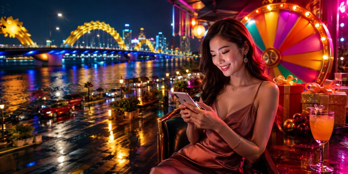 Không khí roulette neon ban đêm tại Đà Nẵng