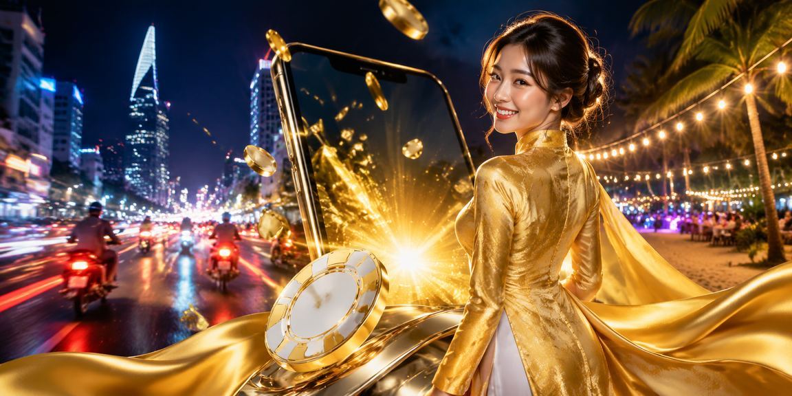 Người dùng TP.HCM mặc áo dài xem phân tích kèo trên ứng dụng casino