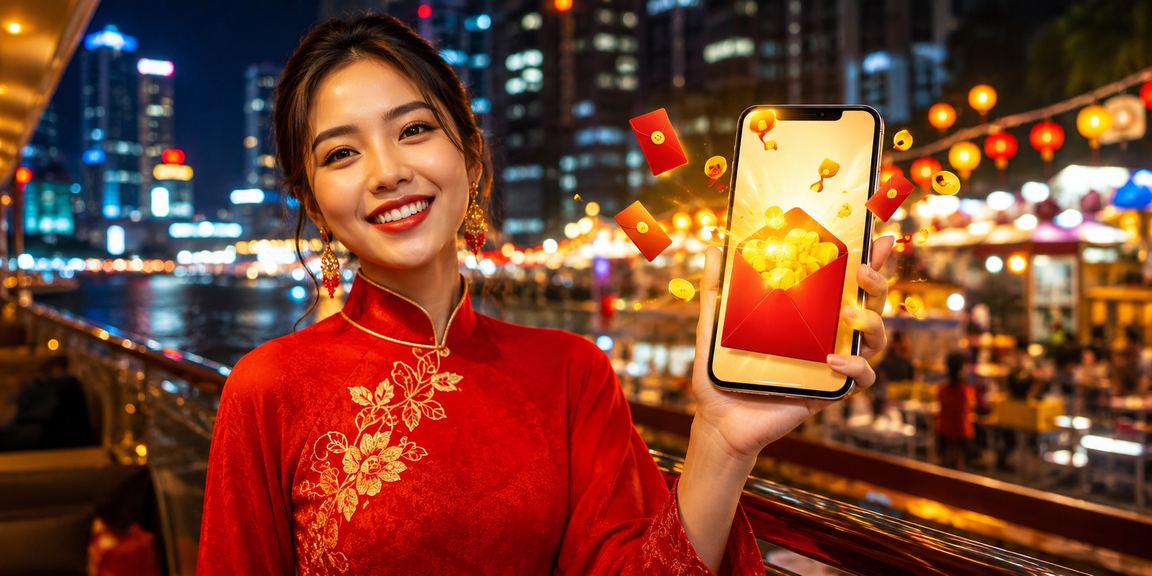 Người dùng TP.HCM nhận thưởng bì đỏ may mắn trong không khí lễ hội áo dài