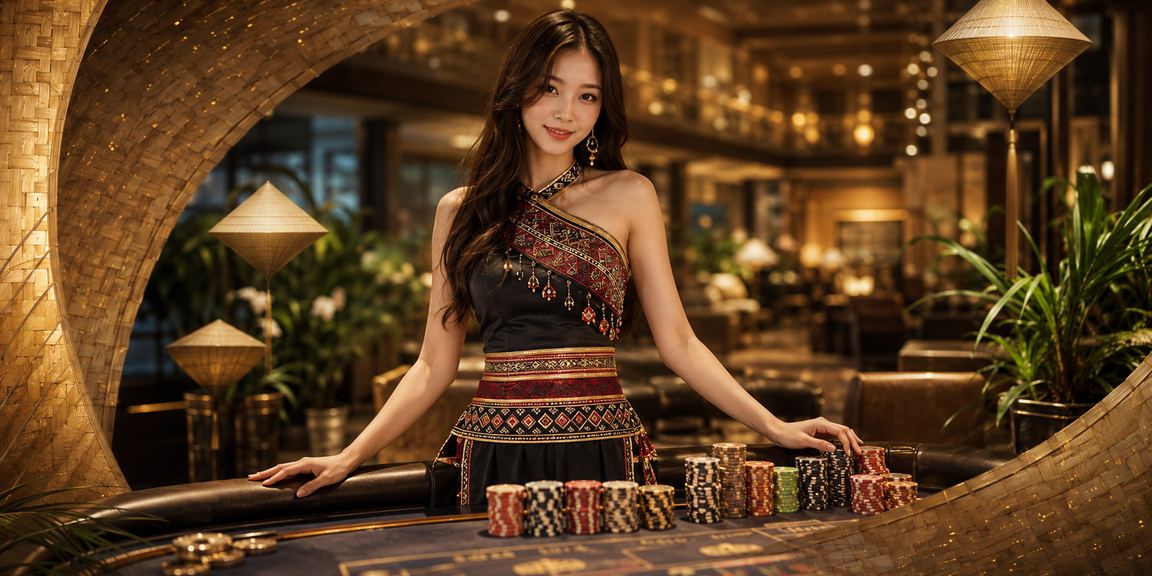 Người chơi Sapa đặt cược thể thao bên nón lá với phong cảnh núi mờ sương